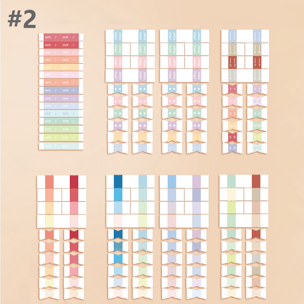 Sticker đánh dấu siêu dễ thương trang trí sổ tay, scrapbook, planner,... [ 088 ]