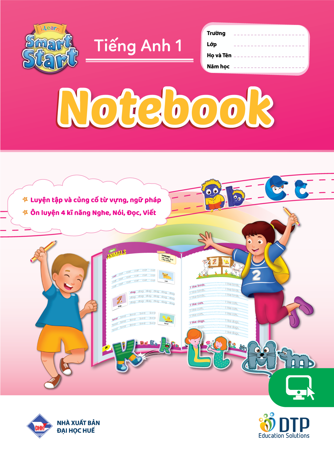 Sách - DTPbooks - Combo Tiếng anh 1 I-learn smart start Student's cards + notebook