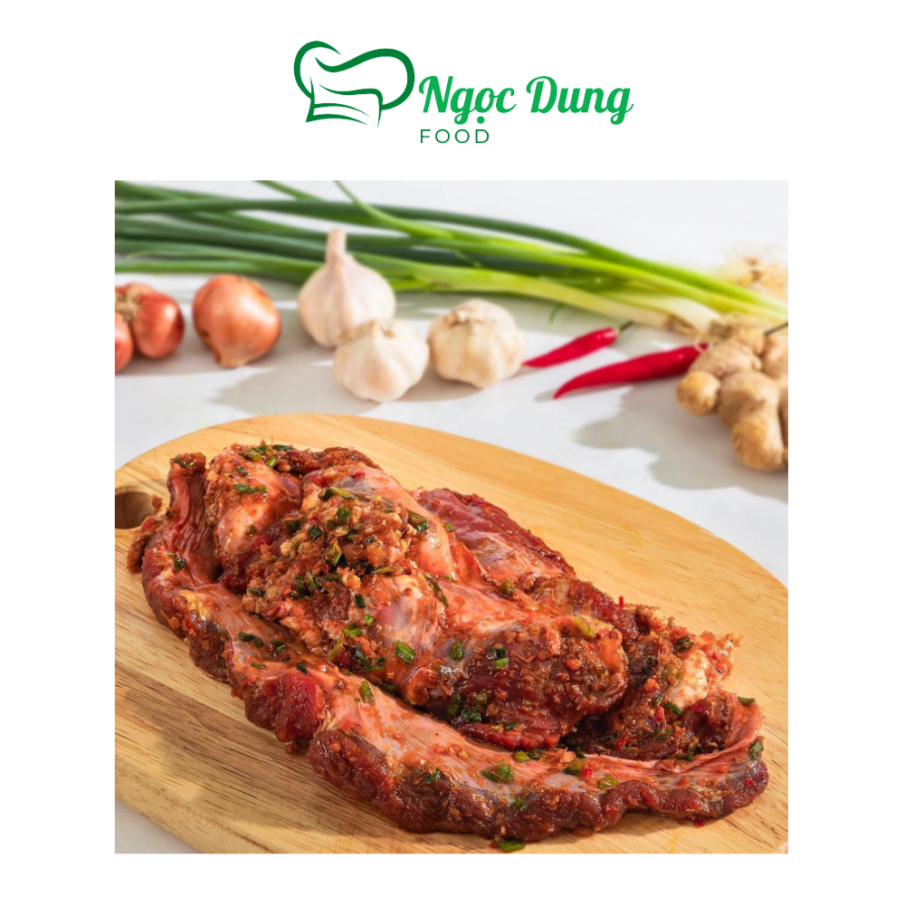 Chẳng dừng heo ướp sa tế 500g (giao tphcm)