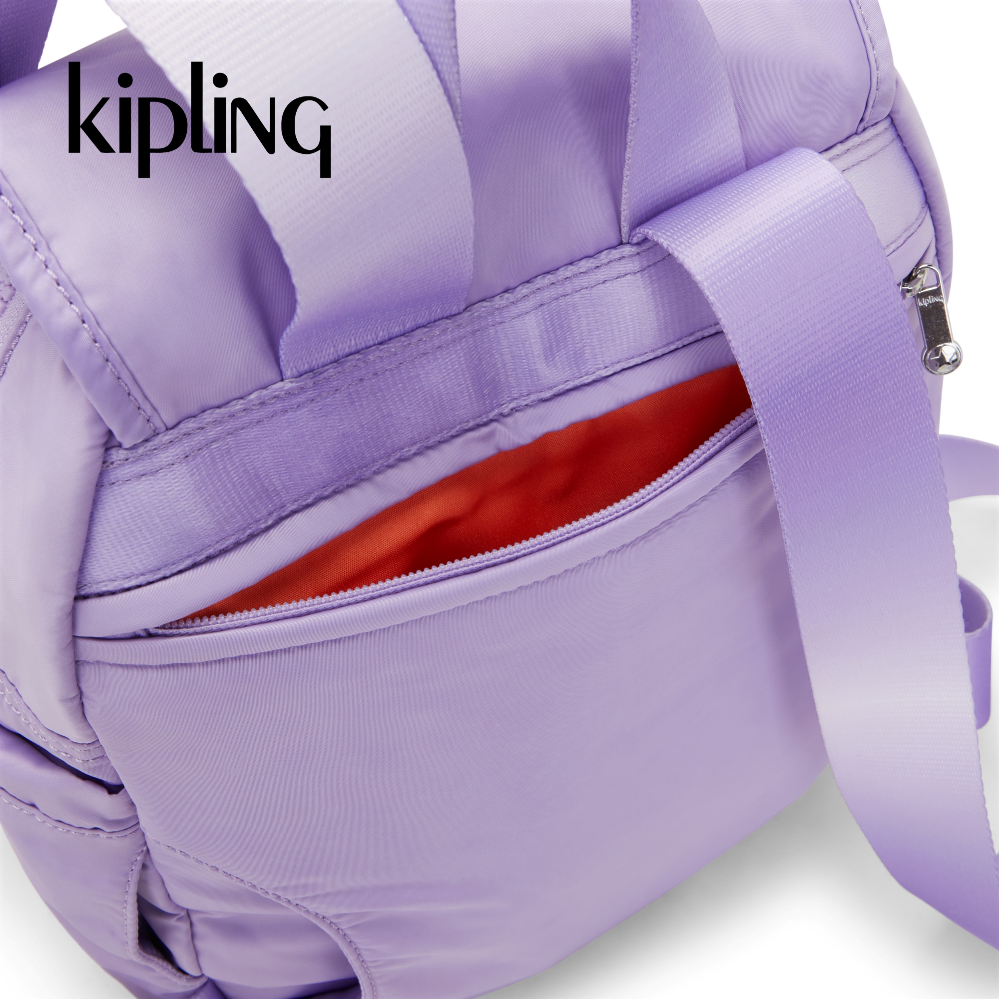 [Online Exclusive] Kipling Balo City Pack S - VT Ice lavender - HUKI7460