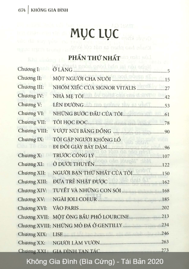 Không gia đình (bìa cứng)-tái bản