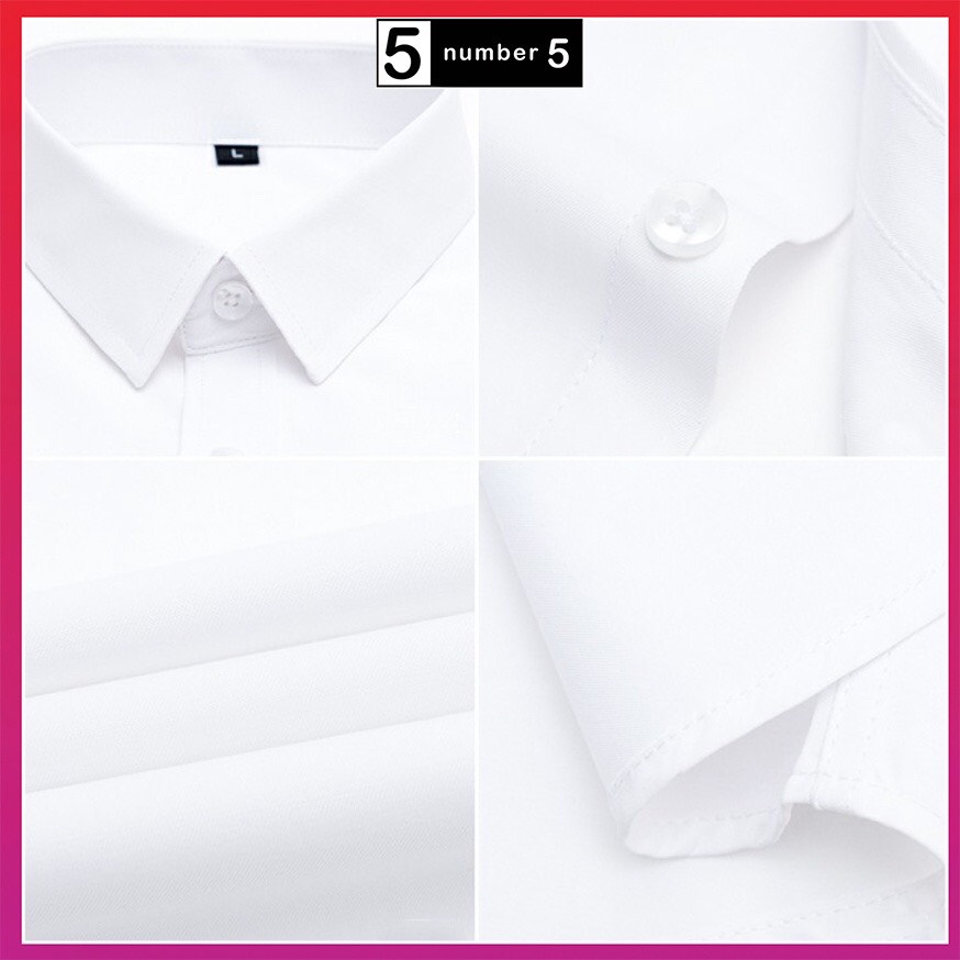 Áo Sơ Mi Nam Văn Phòng Dài Tay Vải Cotton Lụa Trơn Mát ATS