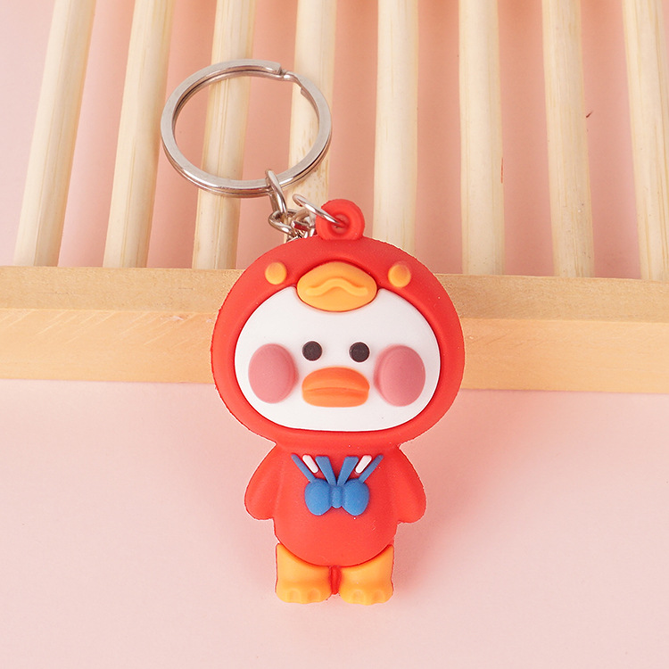 Móc Khóa Hình Con Vịt Hoạt Hình Dễ Thương