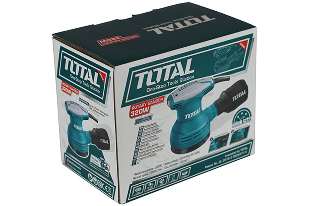 [HCM]MÁY CHÀ NHÁM TRÒN TOTAL TF2031256 [CHÍNH HÃNG] CHÀ NHÁM ĐĨA TRÒN [RẺ]