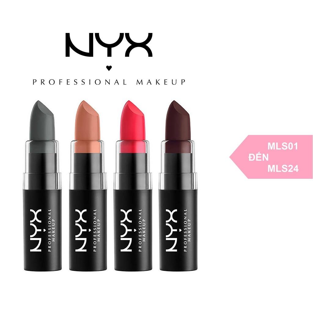 [HCM]Son lì NYX Professional Makeup Matte Lipstick (MLS01 đến MLS24)