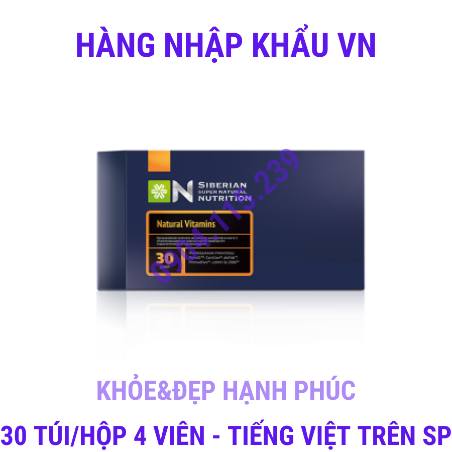 Siêu Vitamin Siberi - Thực phẩm bảo vệ sức khỏe Siberian Super Natural Nutrition. Natural Vitamins