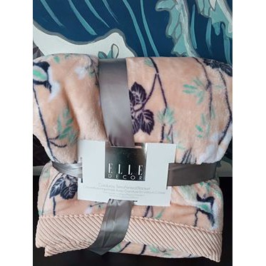 CHĂN LÔNG THỎ ELLE – CÀNH Cam