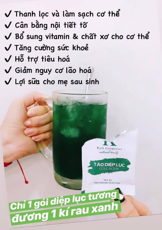 [HCM]diệp lục collagen 30 gói × 3g