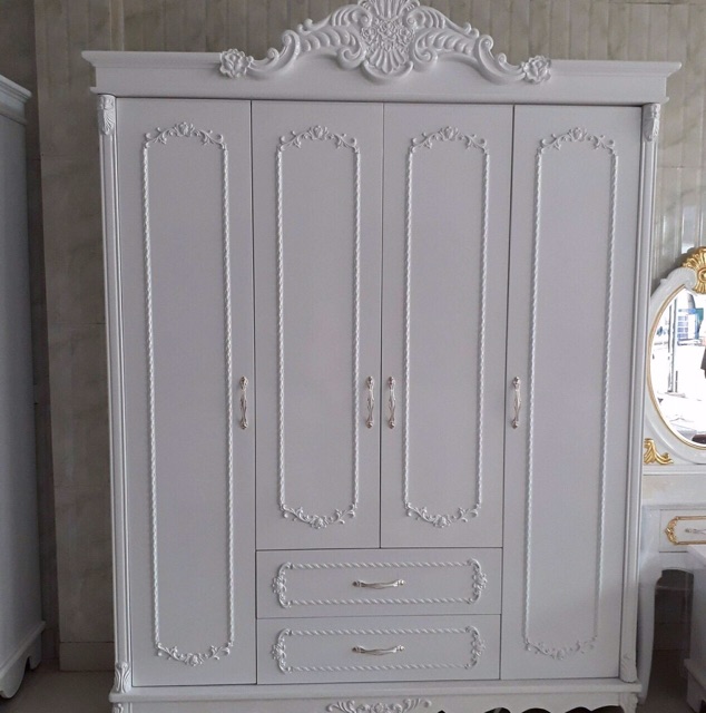 Tủ quần áo tân cổ điển 4 buồng
