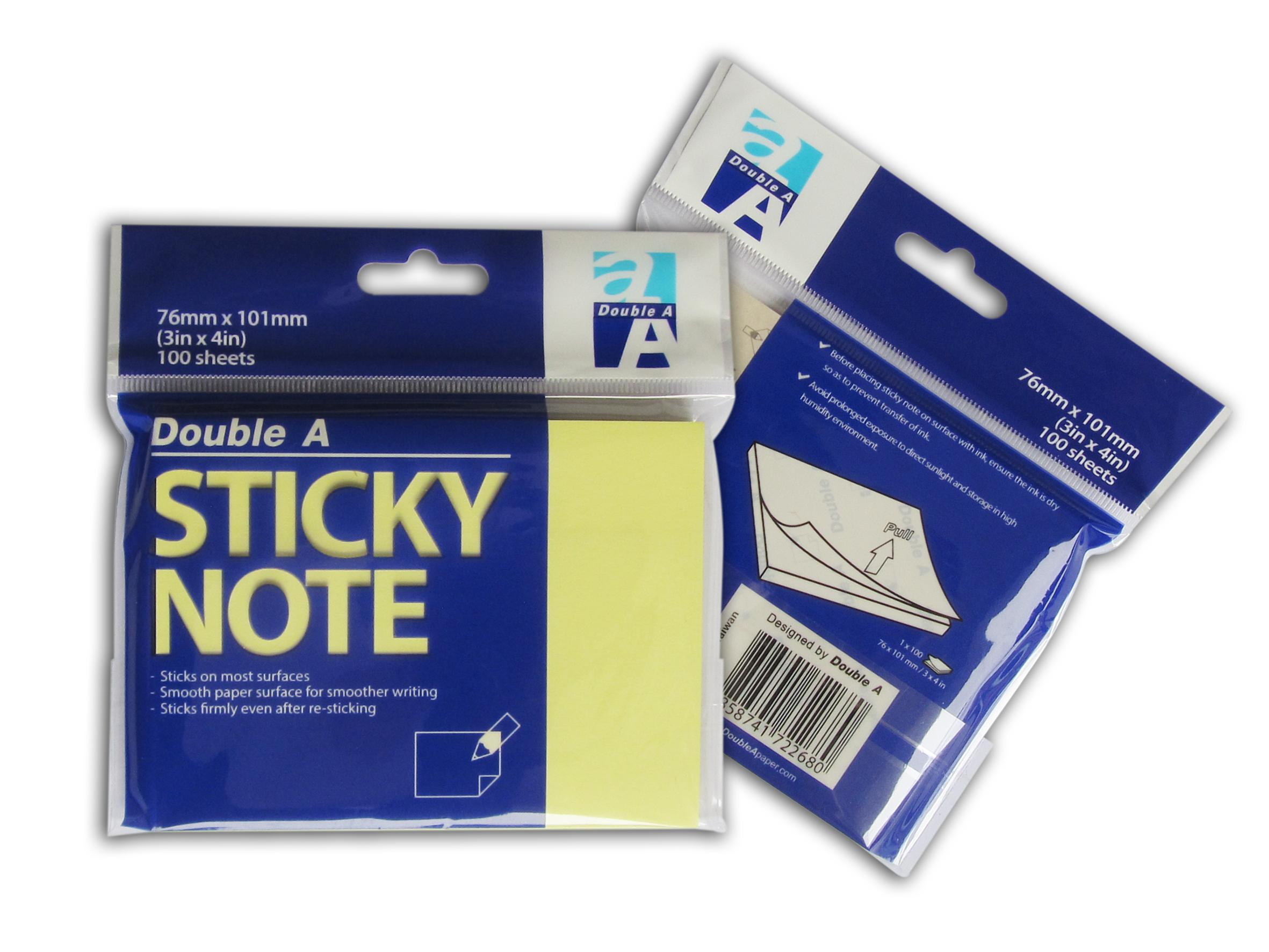 GIẤY NOTE GHI CHÚ 3x4 Double A