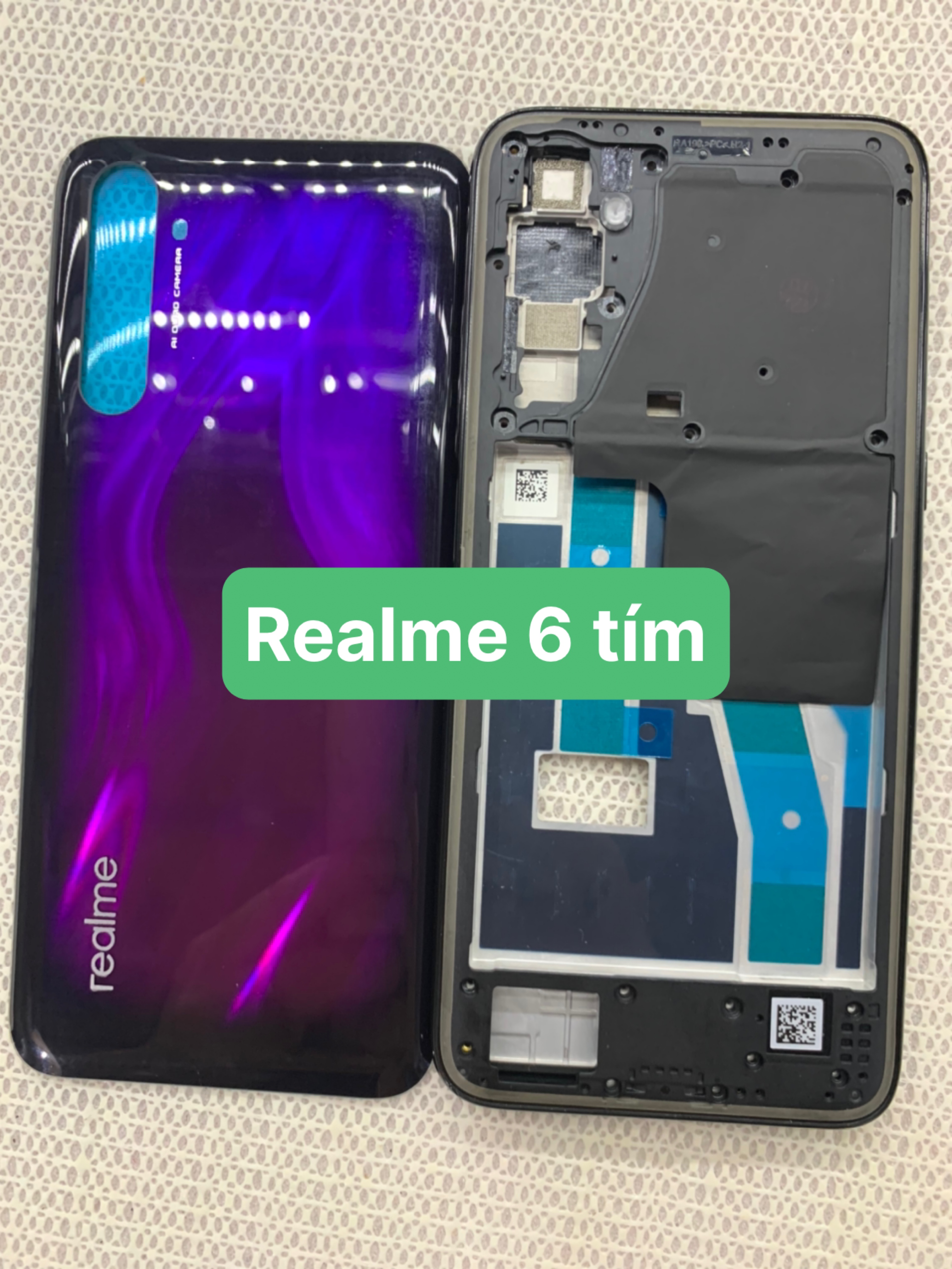 bộ vỏ oppo realme 6 pro zin MỚI