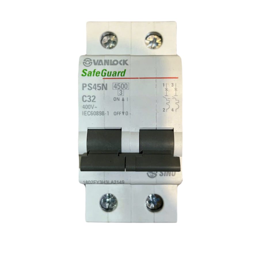 Sino Vanlock MCB 2P 4.5kA PS45N