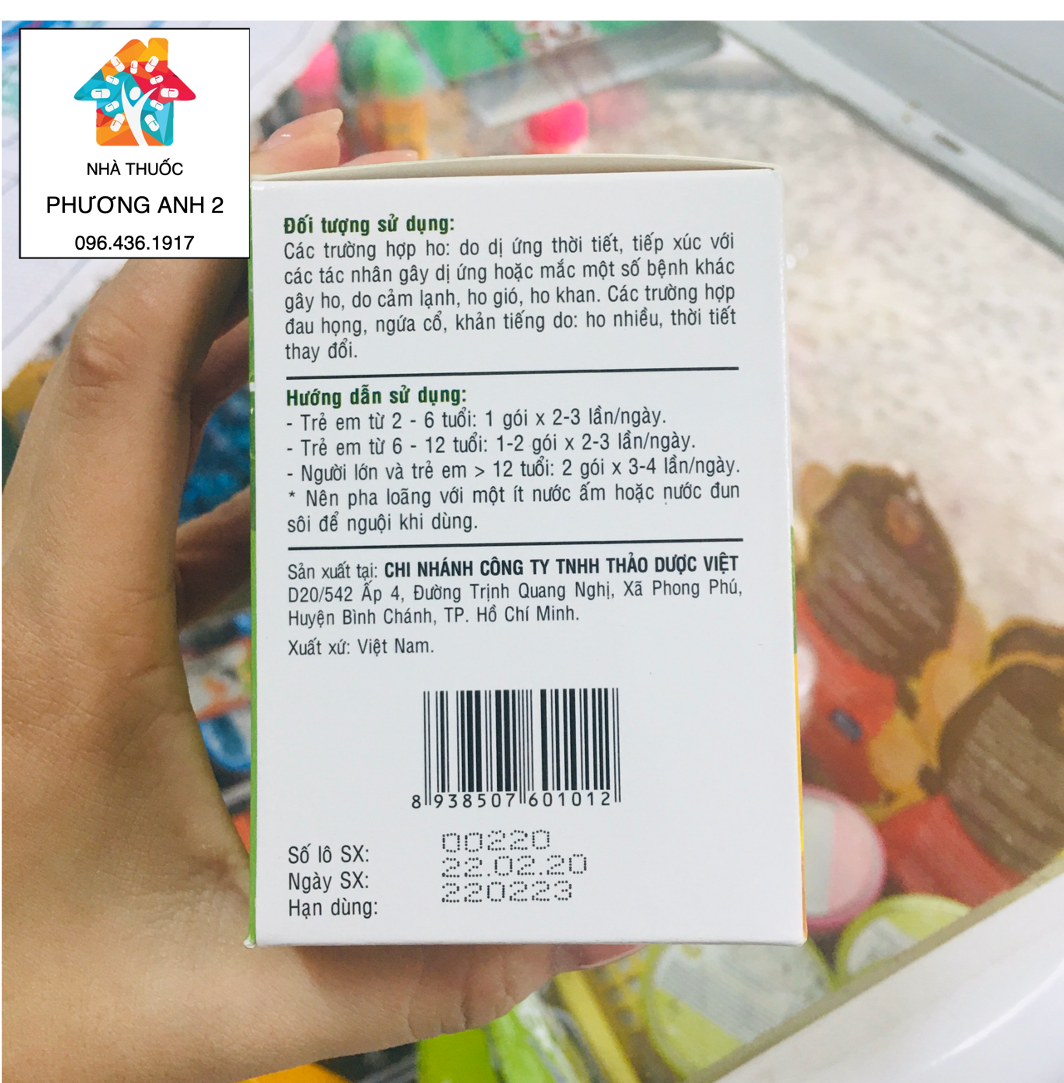 [HCM]Siro ho Ong vàng (Dạng gói)