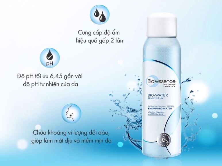 Xịt Khoáng Cho Da Nhạy Cảm Bio Essence 100Ml