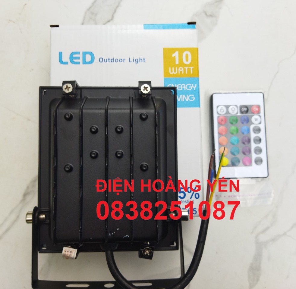 [HCM]Đèn Led pha Star 10W đổi 7 màu (Bạc) Bảo hành 24 tháng