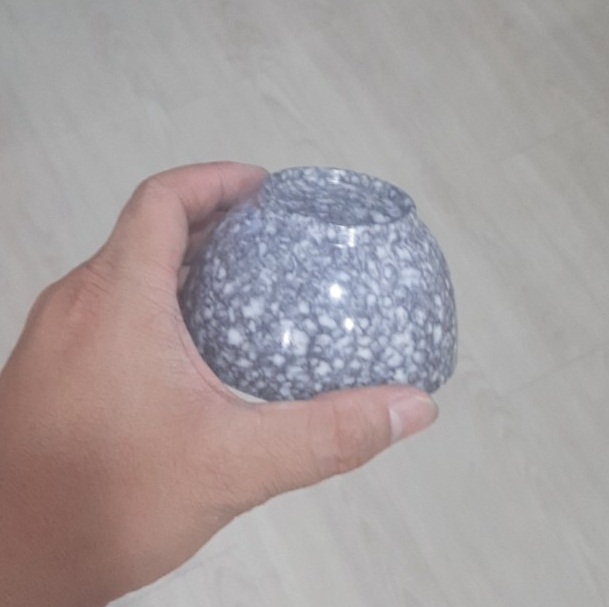 Chén nhựa melamine CO09 màu vân đá đen sang trọng -Cao Cấp