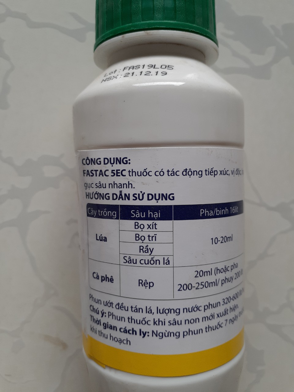 FASTAC 5EC- Thuốc trừ sâu rầy - Chai 240ml