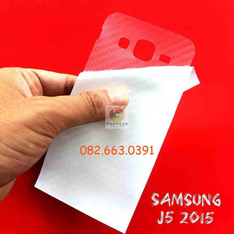 Miếng dán mặt lưng skin carbon samsung galaxy j5 2015/ j5/ j5 prime/ j5 pro