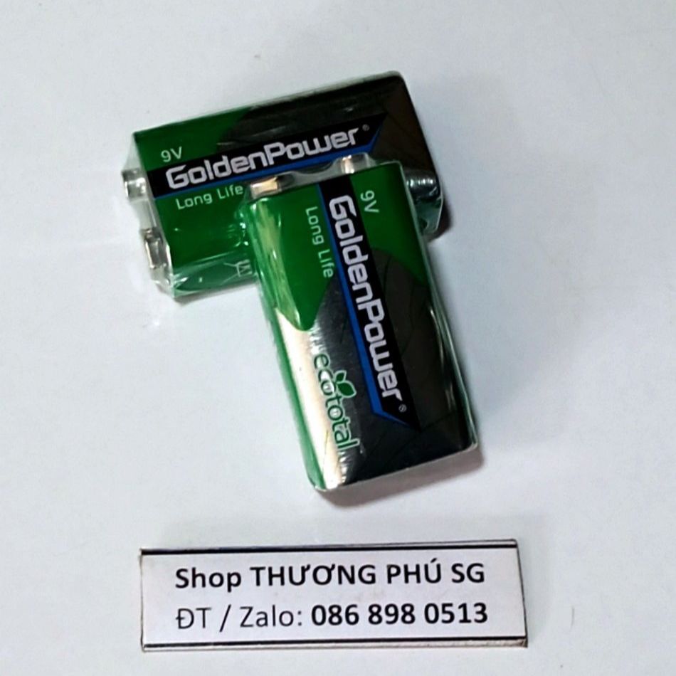 Pin 9V GoldenPower (6F22 - G6F22 9V)  - Pin Vuông)