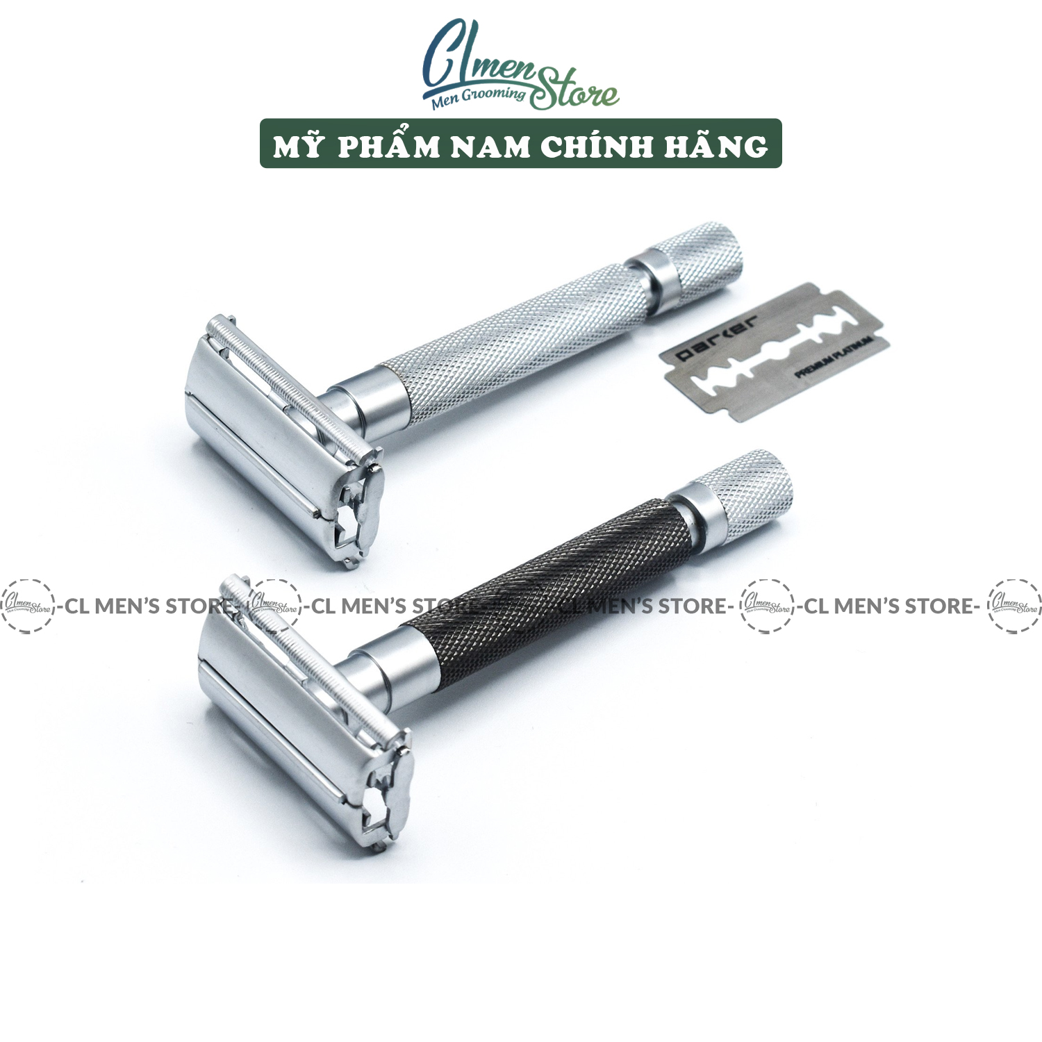 Dao Cạo Râu Parker 74R Safety Razor (2 màu)