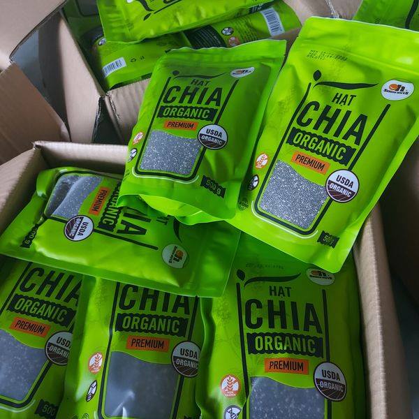 Hạt chia đen Peru Hữu cơ 500gr