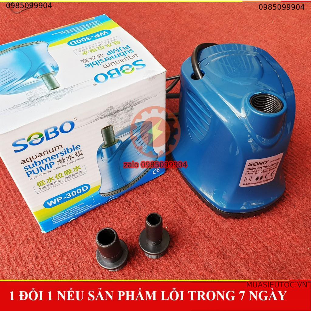 [HCM]SOBO WP 300D 35W 2500Lit/H BƠM CHÌM BỂ CÁ BƠM CHÌM HÚT CẶN ĐÁY KHÔNG CHỔI THAN SIÊU BỀN SIÊU ÊM