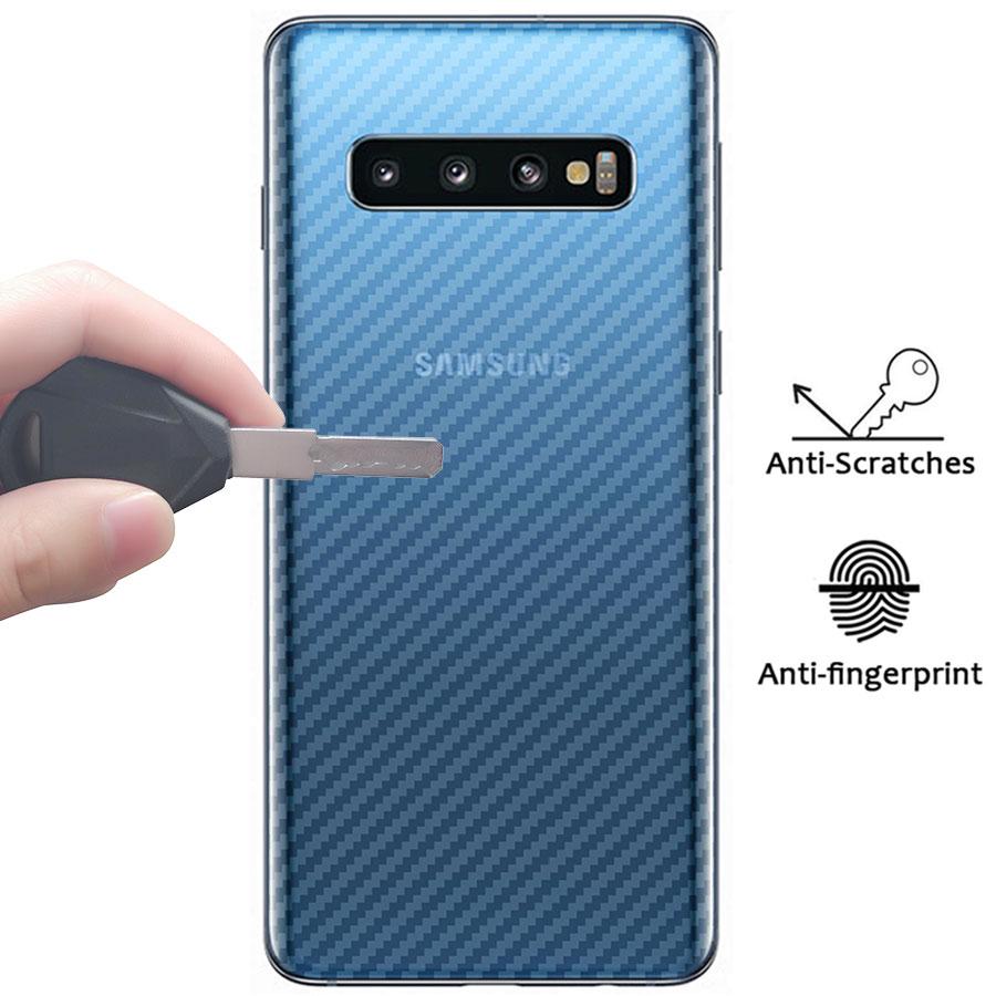 Bộ 5 miếng dán vân Cacbon MẶT SAU cho Samsung S10 Plus