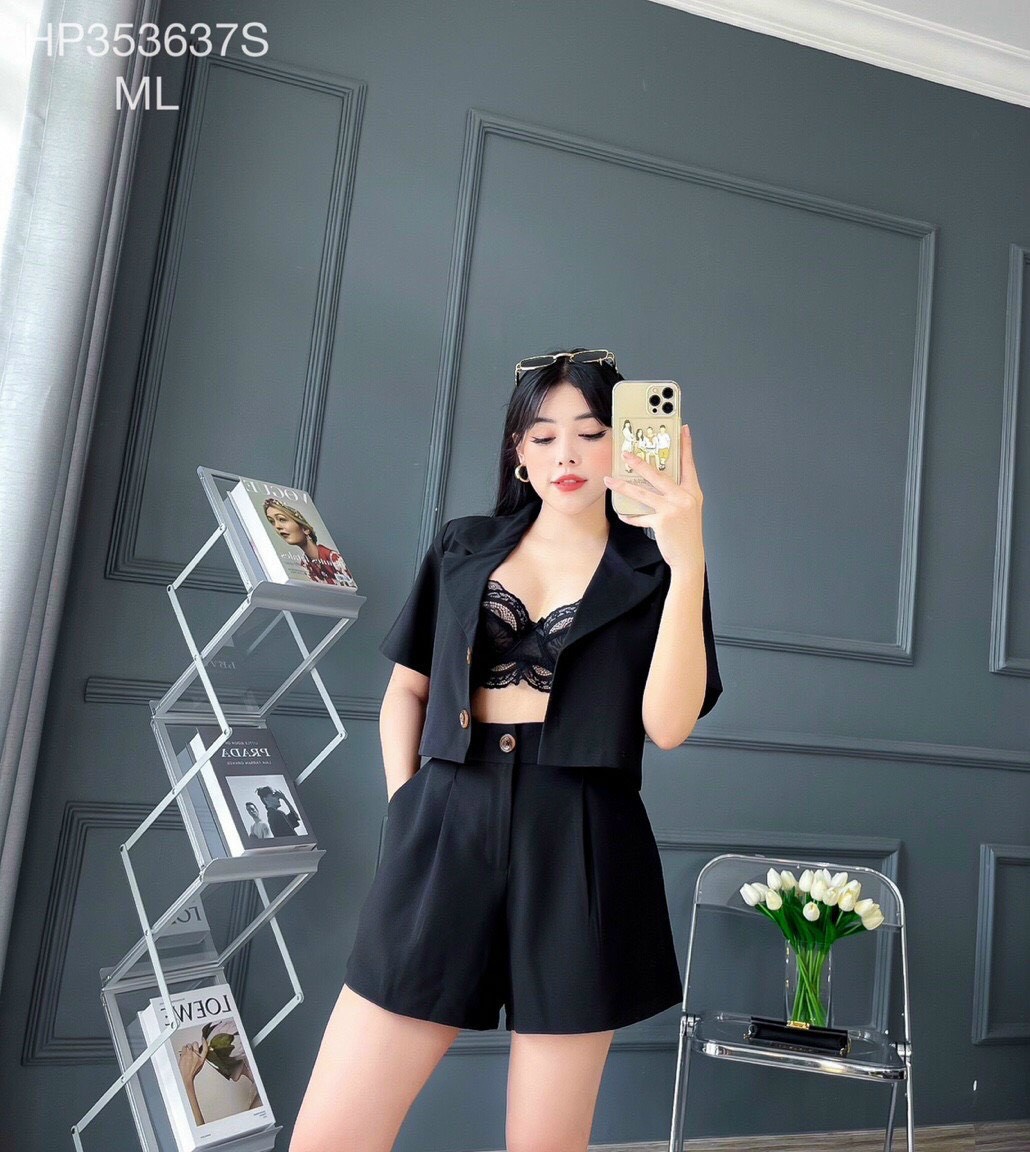 Sét bộ giả Vest quần lửng