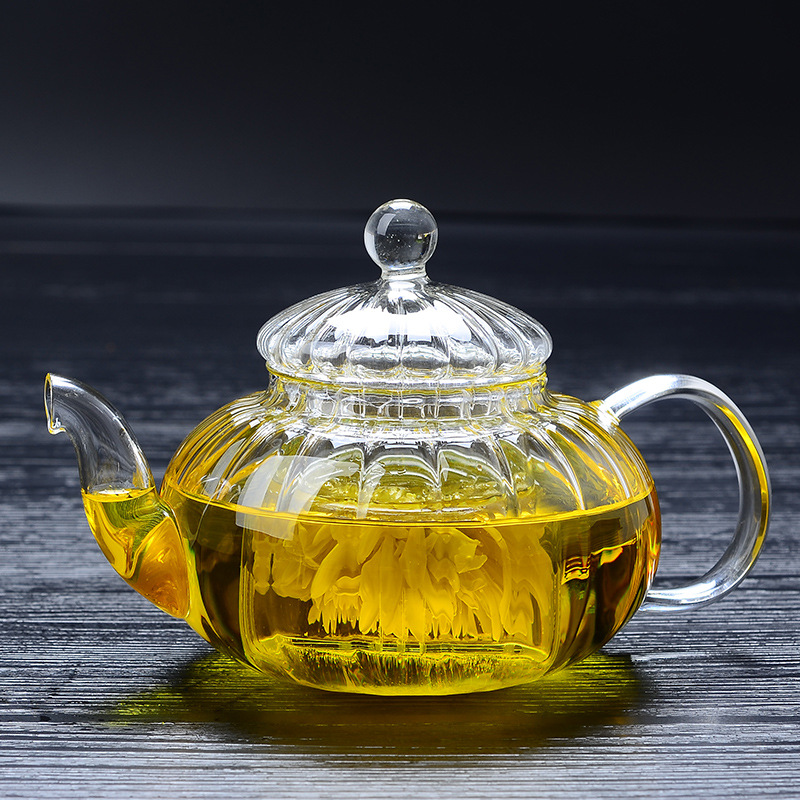 Ấm Thủy Tinh Pha Trà có lưới lọc 600 ml