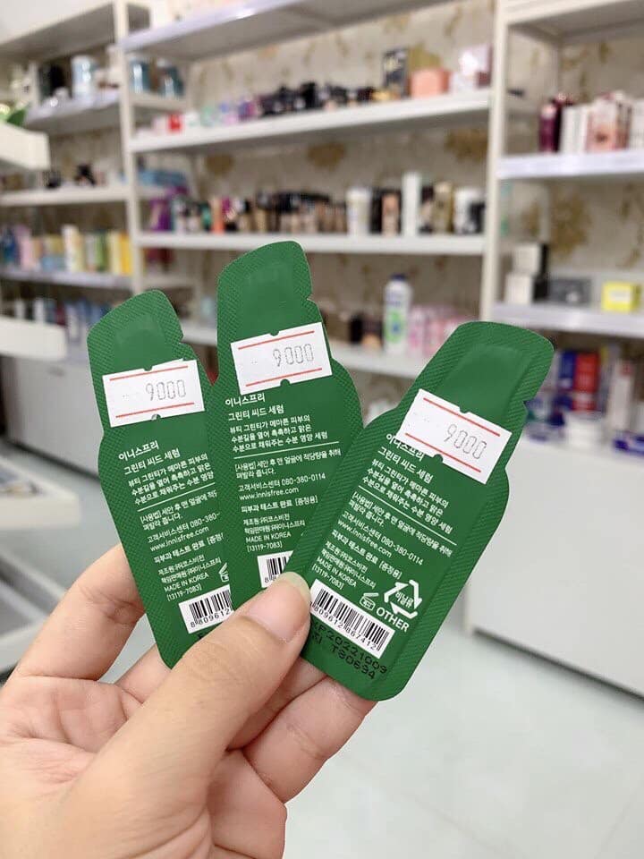 Combo 10 miếng Sample Tinh Chất Dưỡng Da Innisfree Green Tea Seed Serum