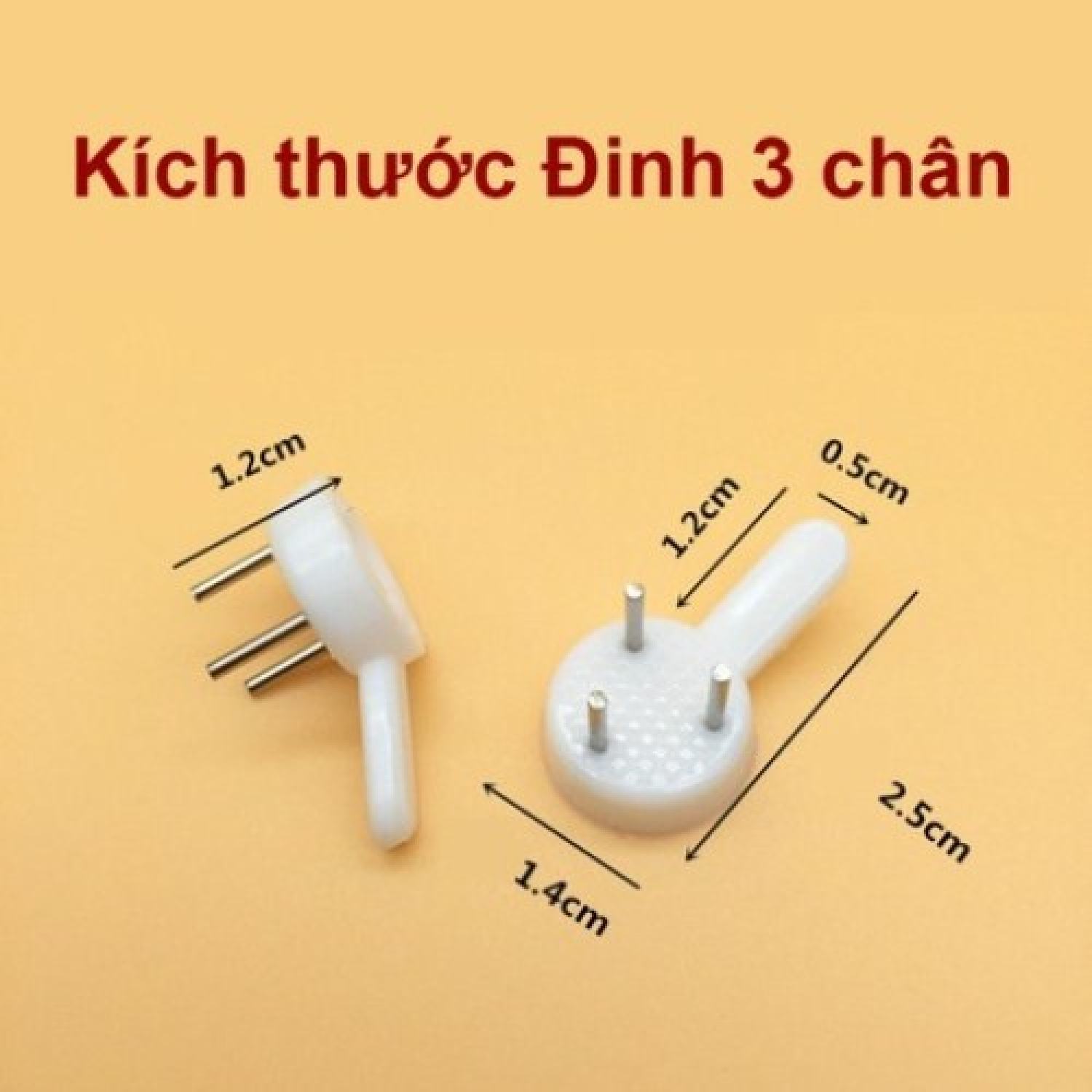 Combo 5 đinh ba chân treo khung ảnh, khung lưới