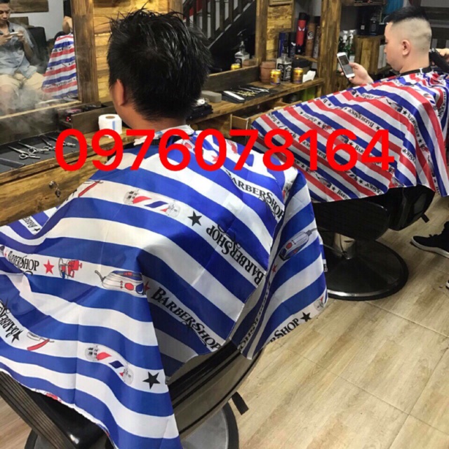 Khăn cắt tóc nam barber cho barbershop - đỏ