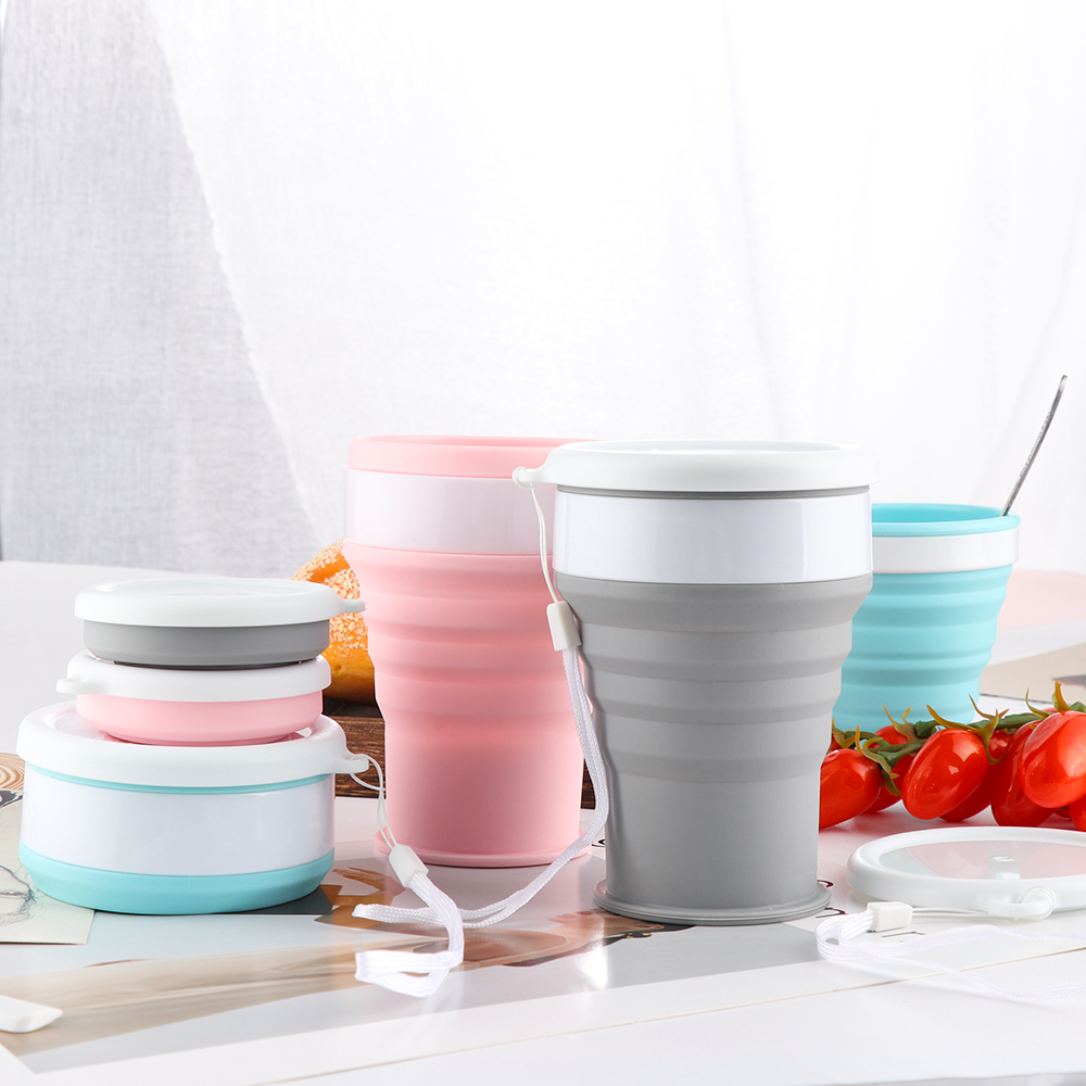 /& Outdoors Collapsible Silicone Cup Drinking Mug Coffee Cups Kitchen /& Dining