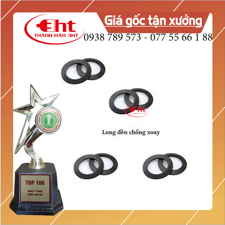 20 long đen căn bạc quạt - long đen quạt trục 8mm