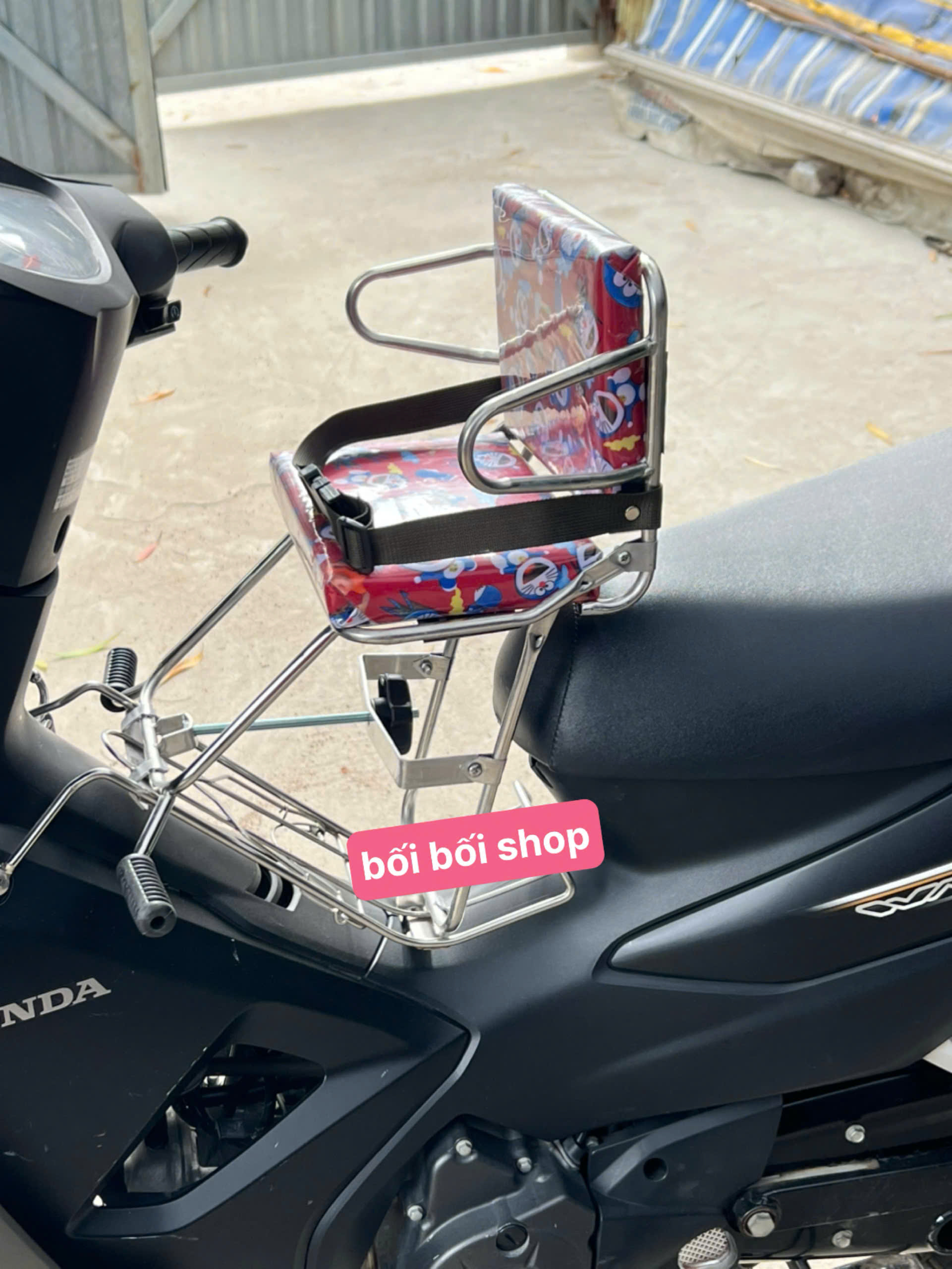[HCM]Ghế ngồi xe số cho bé ( có đai )