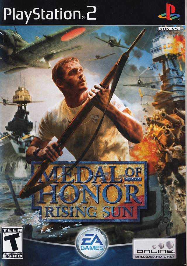 Đĩa game ps2, medal of honor: rising sun. cho ps2