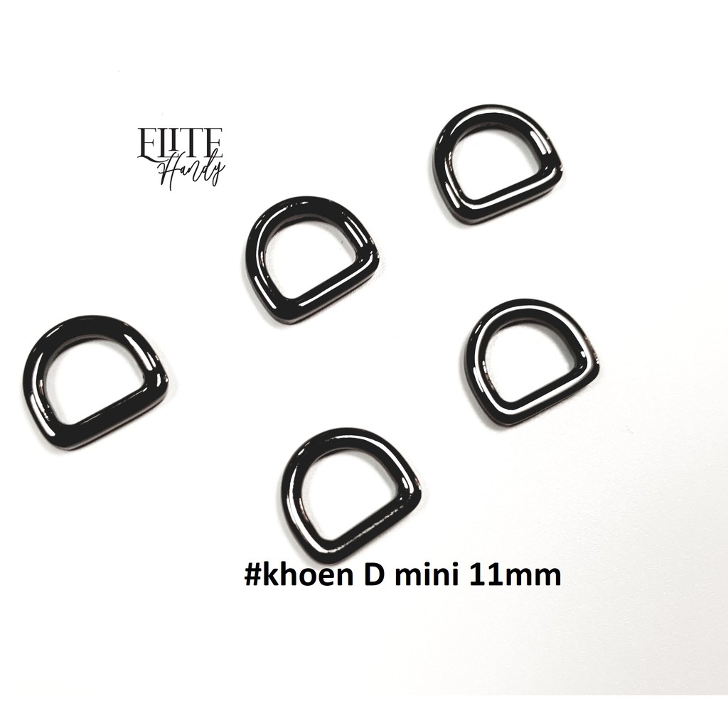 10 cái KHOEN D ĐÚC MINI (11.5MM X 9.4MM) - DÙNG CHO TÚI XÁCH THỦ CÔNG MÓC TAY