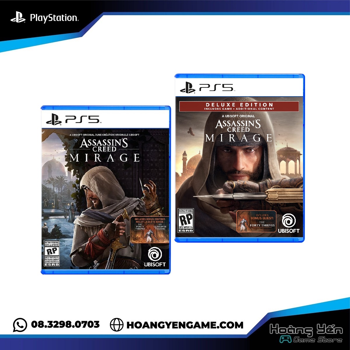 Đĩa Game Assassin's Creed Mirage Ps5