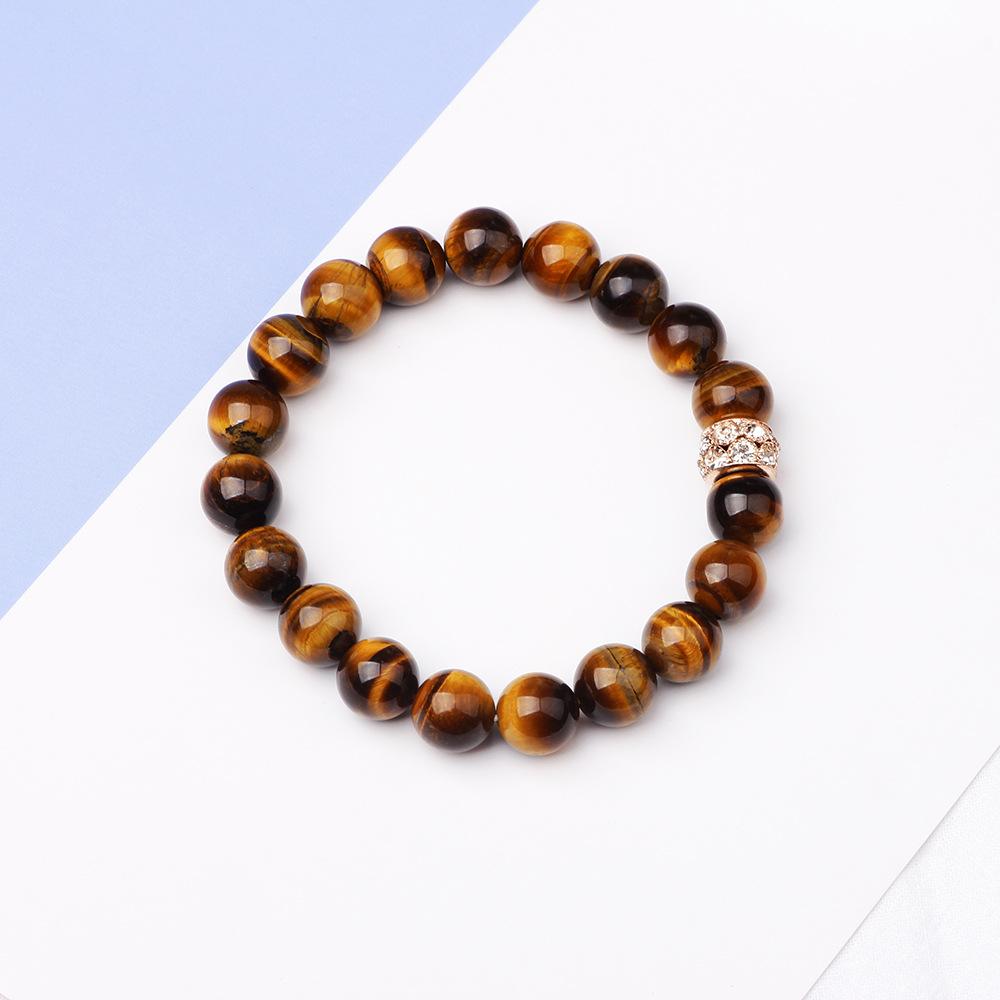VÒNG ĐEO TAY NỮ CHUỖI ĐÁ MẮT HỔ 8MM (8 ly) - VT1106