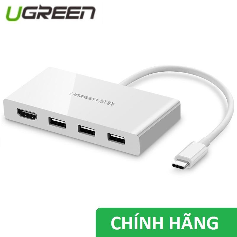 Cáp chuyển đổi USB Type C sang HUB 3.0 và HDMI Ugreen 40374 - 40374