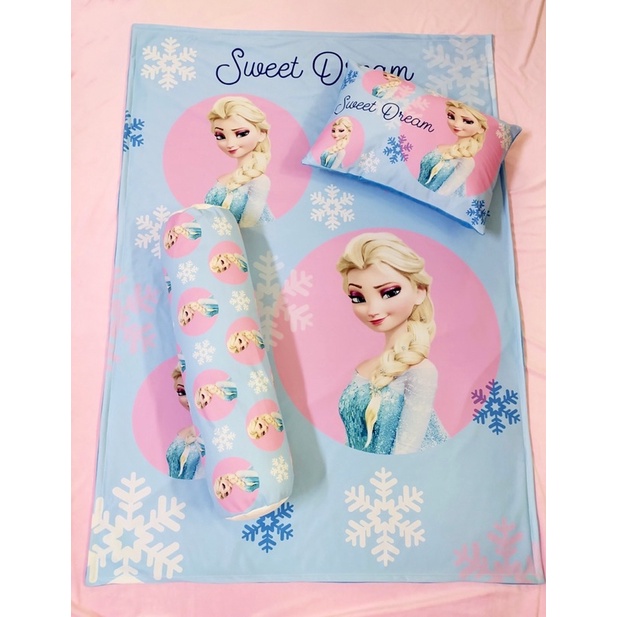 Combo gối nằm gối ôm và chăn Elsa Sweet Dream
