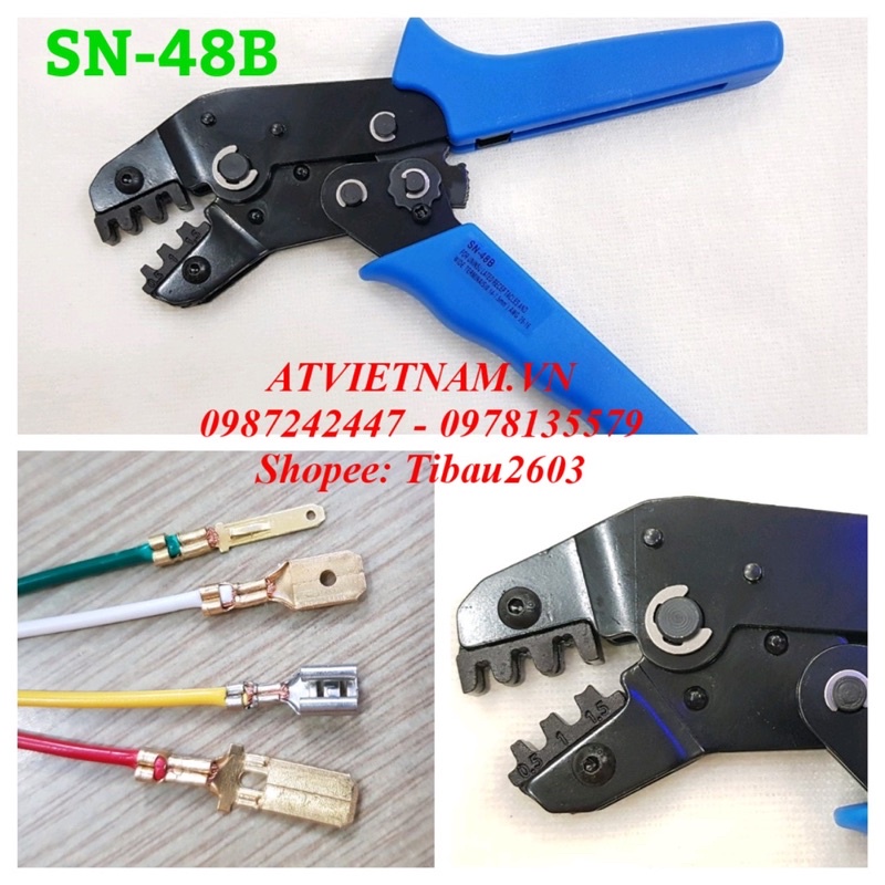 Kiềm bấm cos xe máy SN-48B (kềm bấm cos, kìm bấm cos)