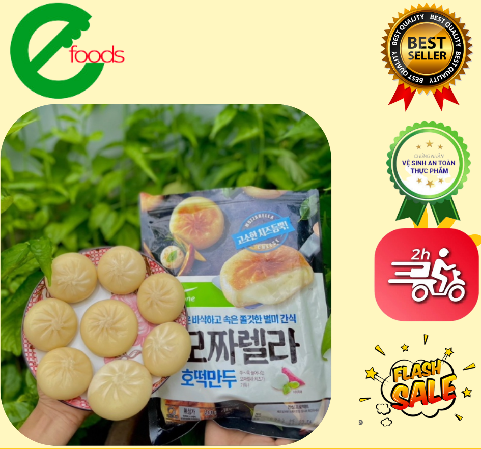 Bánh xếp phô mai hotteok 600g chuẩn vị hàn chiên, nướng siêu ngon