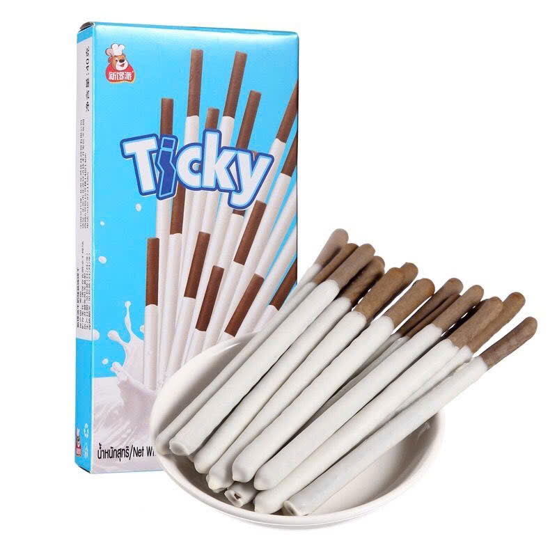 Bánh que ticky phủ kem thái lan lốc 12 hộp