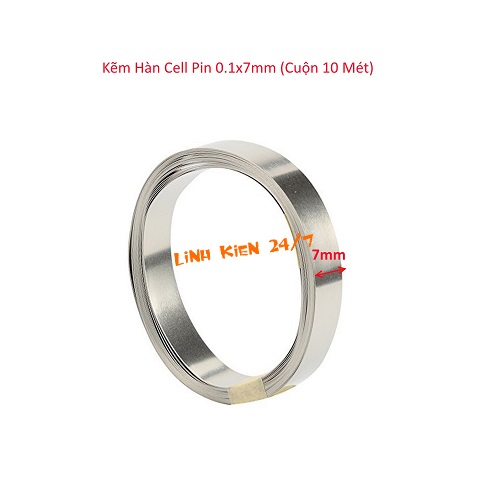 Kẽm hàn cell pin 0.1x7mm