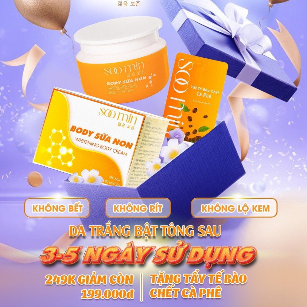 Kem body sữa non Soo Min (Soomin) Hàn Quốc
