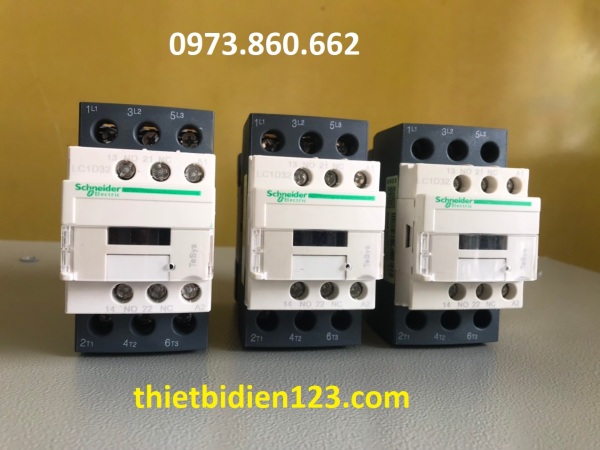 contactor Khởi động từ 18A 24V, 110V schneider LC1D18..F7C, M7C, B7C
