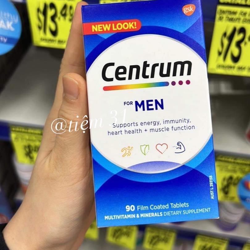 Vitamin Tổng Hợp Cho Nam Centrum For men 90 viên