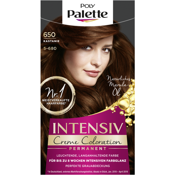 Thuốc nhuộm tóc phủ bạc Poly Palette, nhiều dưỡng cho tóc giữ màu bền và đặc biệt phủ bạc - Hàng nội địa Đức