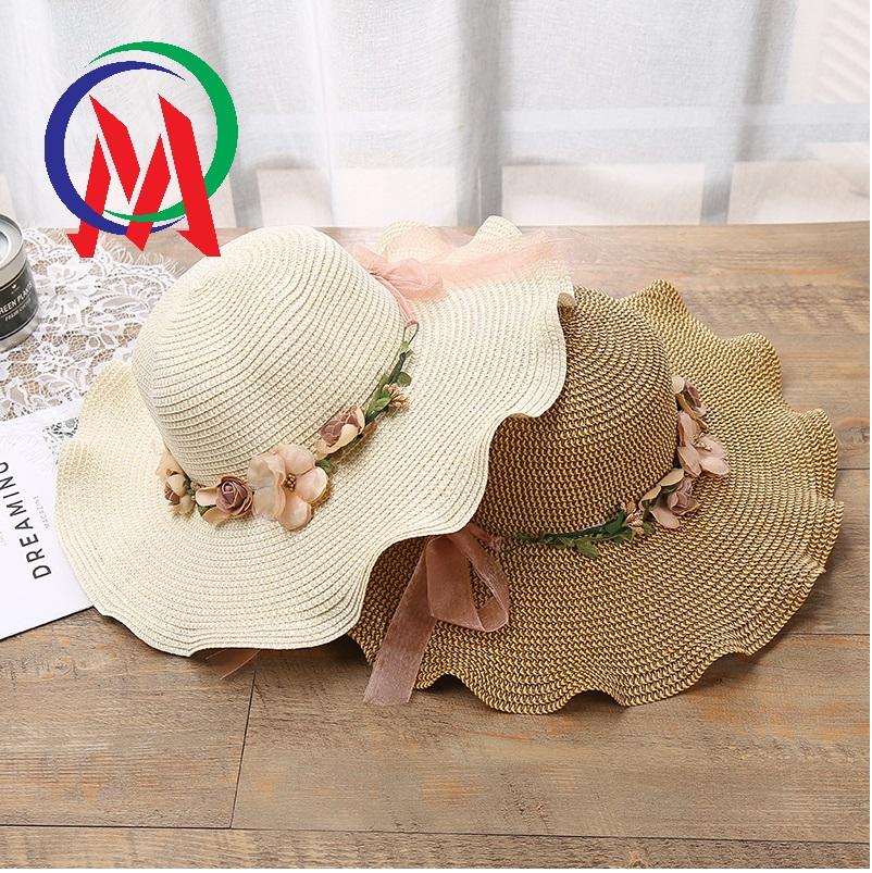 [HCM][Hàng hót - Giá rẻ] Mũ đi biển vành rộng có vòng hoa